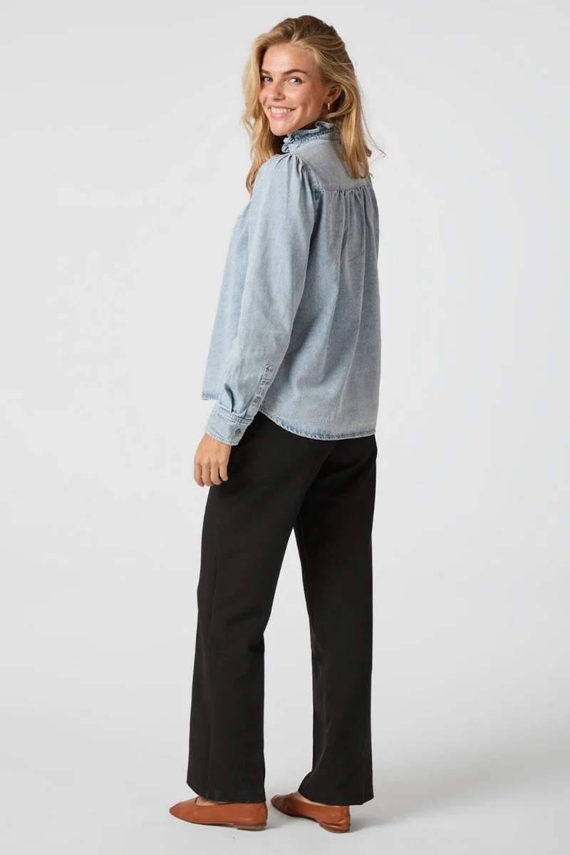 Neo Noir - Justine Denim Shirt 161903 - 145 - Light Blue