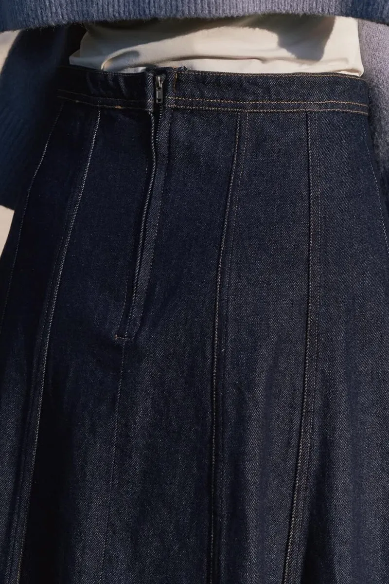 Neo Noir - Raya Denim Skirt 164339 - 534 - Dark Blue