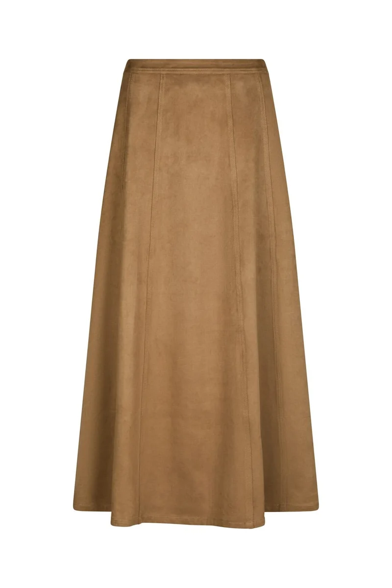 Neo Noir - Raya Faux Suede Skirt 166255 - 604 - Cognac