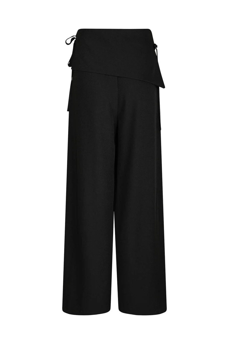 Neo Noir - Deani Fold Pants 166168 - 100 - Black
