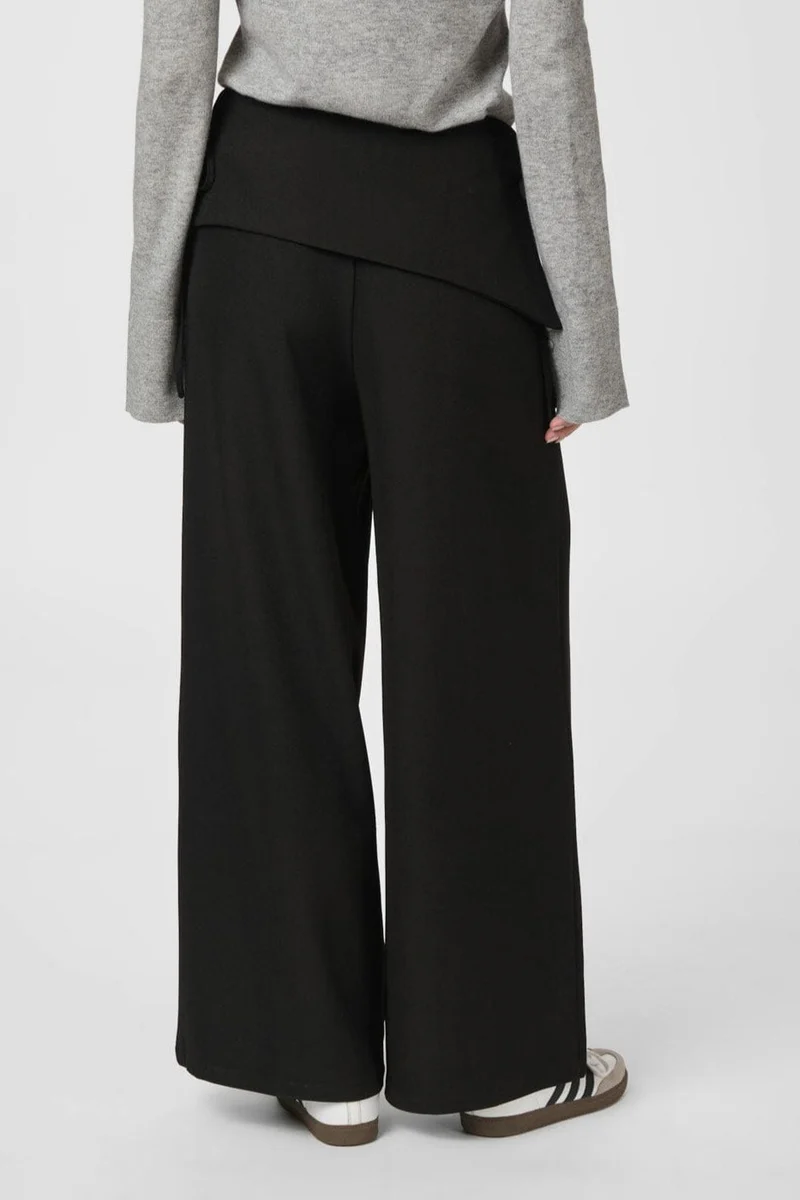 Neo Noir - Deani Fold Pants 166168 - 100 - Black