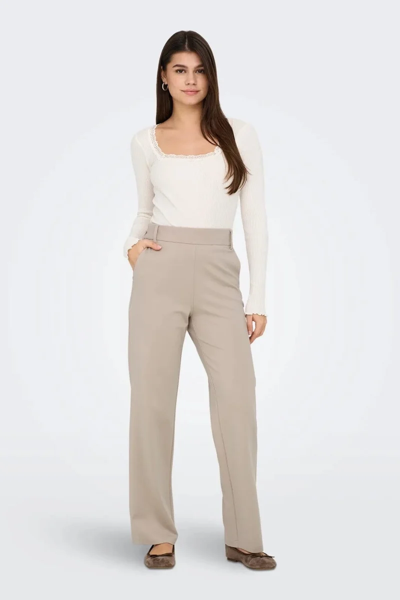 Only - Onlpoptrash Life Straight - 4762102 Pure Cashmere