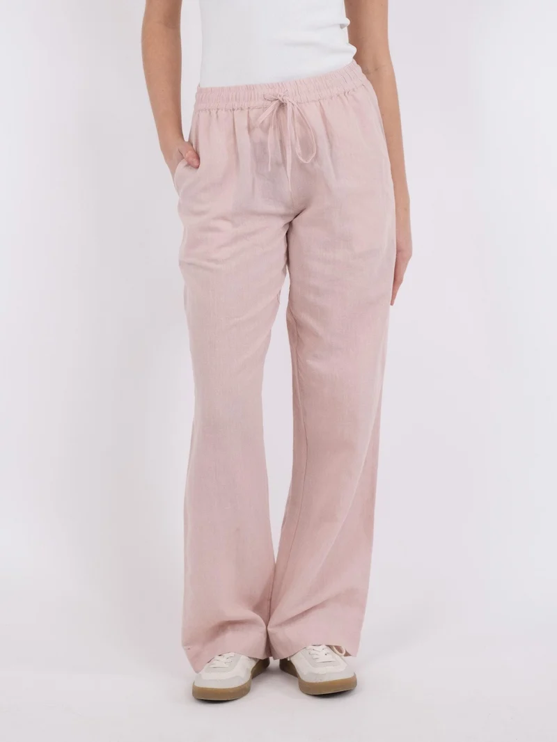 Neo Noir - Sonar Linen Pants - Rose Smoke