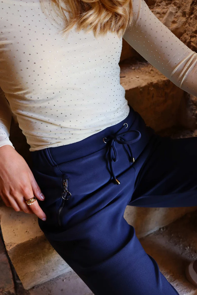 Liberte - Henne-Zip-Pants - Dark Navy