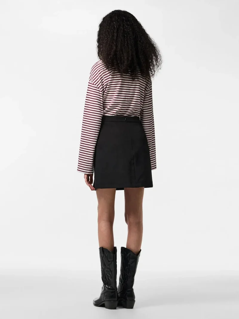 Pieces - Pcbozzy Slit Skirt - 4543165 Black