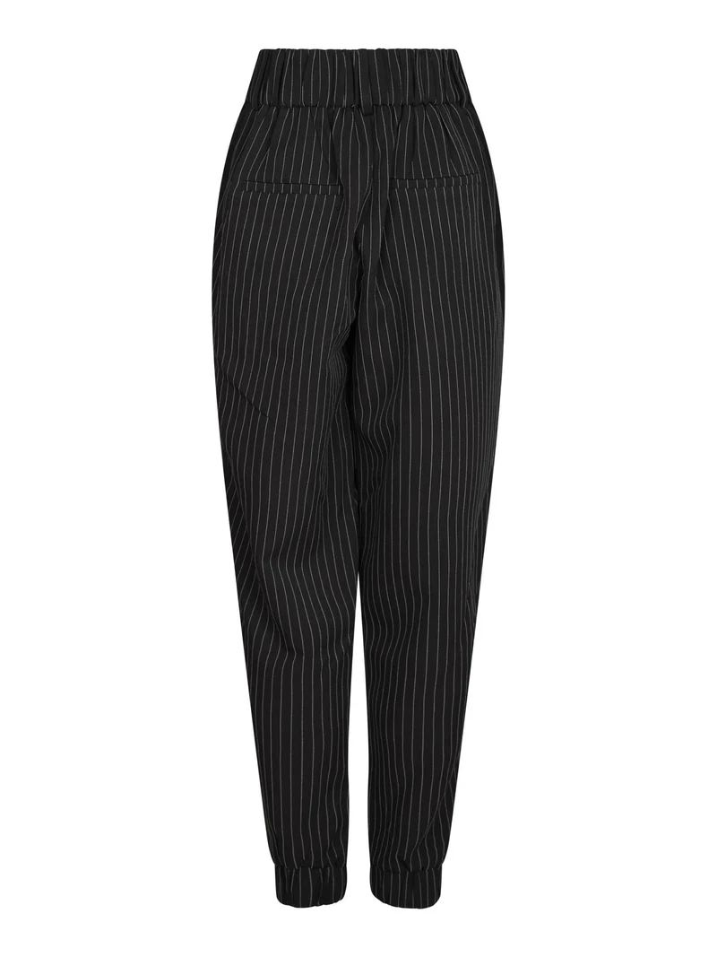 Valentin Studio - Pretty Pinstripe Pants 166335 - 100 - Black