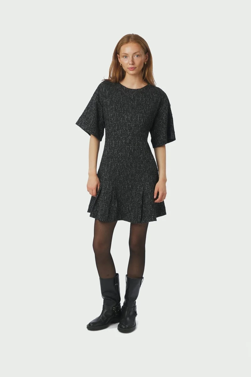 Neo Noir - Susie Boucle Dress 167094 - 100 - Black