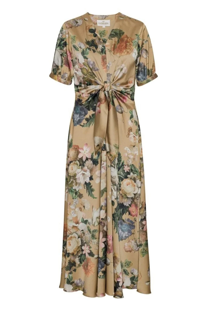 Karmamia - Faye Dress 2158 - Taupe Bloom
