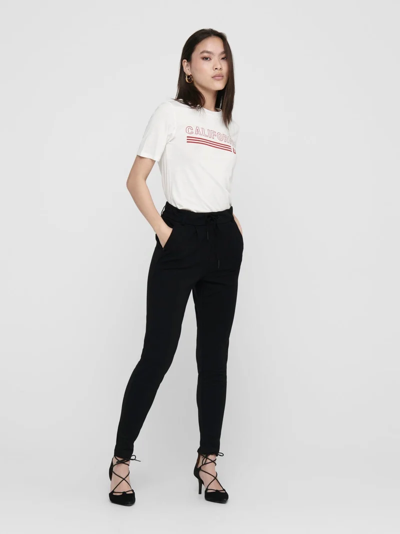 Only - Onlpoptrash Life Easy Col Pant - 2227452 Black
