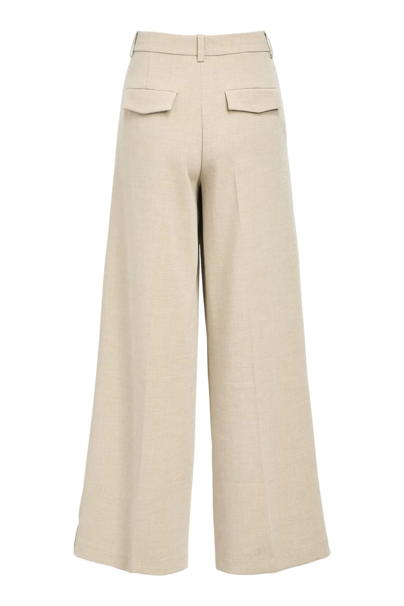 Object - Objivy Wide Pant - 4789059 Tannin Melange