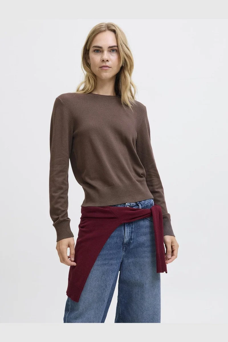 Jjxx - Jxlayla Comfy Ls Crew Neck Knit Ln - 4933790 Bracken