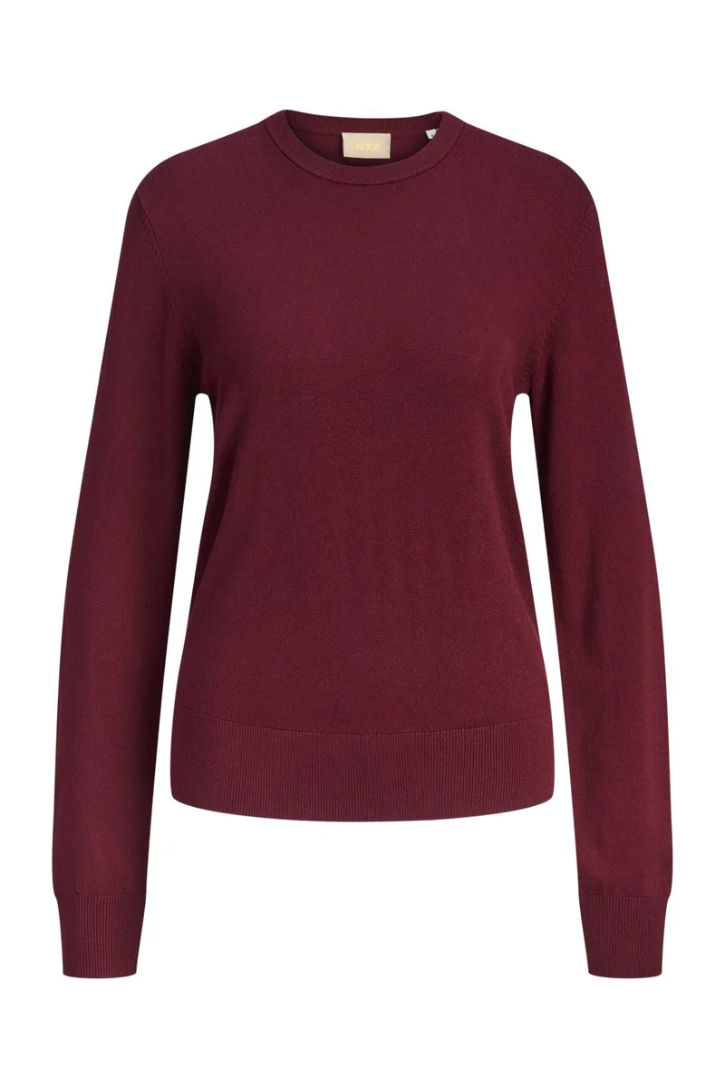 Jjxx - Jxlayla Comfy Ls Crew Neck Knit Ln - 4933791 Cabernet
