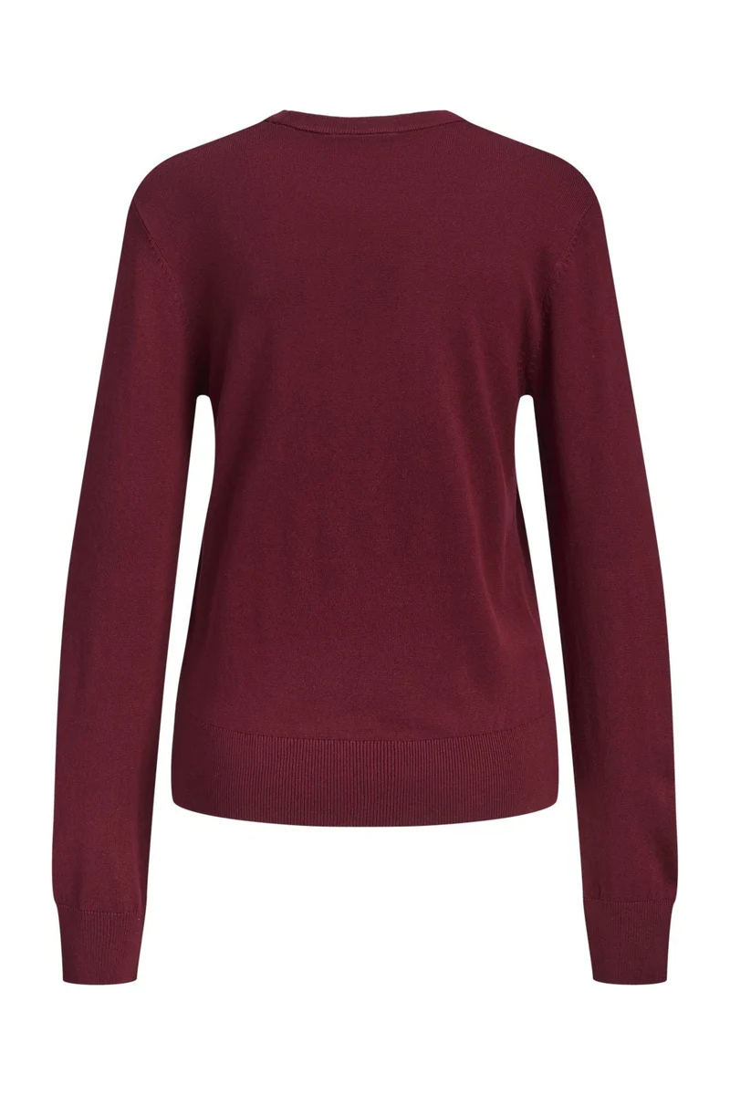 Jjxx - Jxlayla Comfy Ls Crew Neck Knit Ln - 4933791 Cabernet