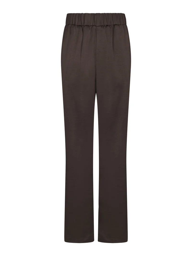 Valentin Studio - Comfy Pants Heavy Satin - Dark Brown