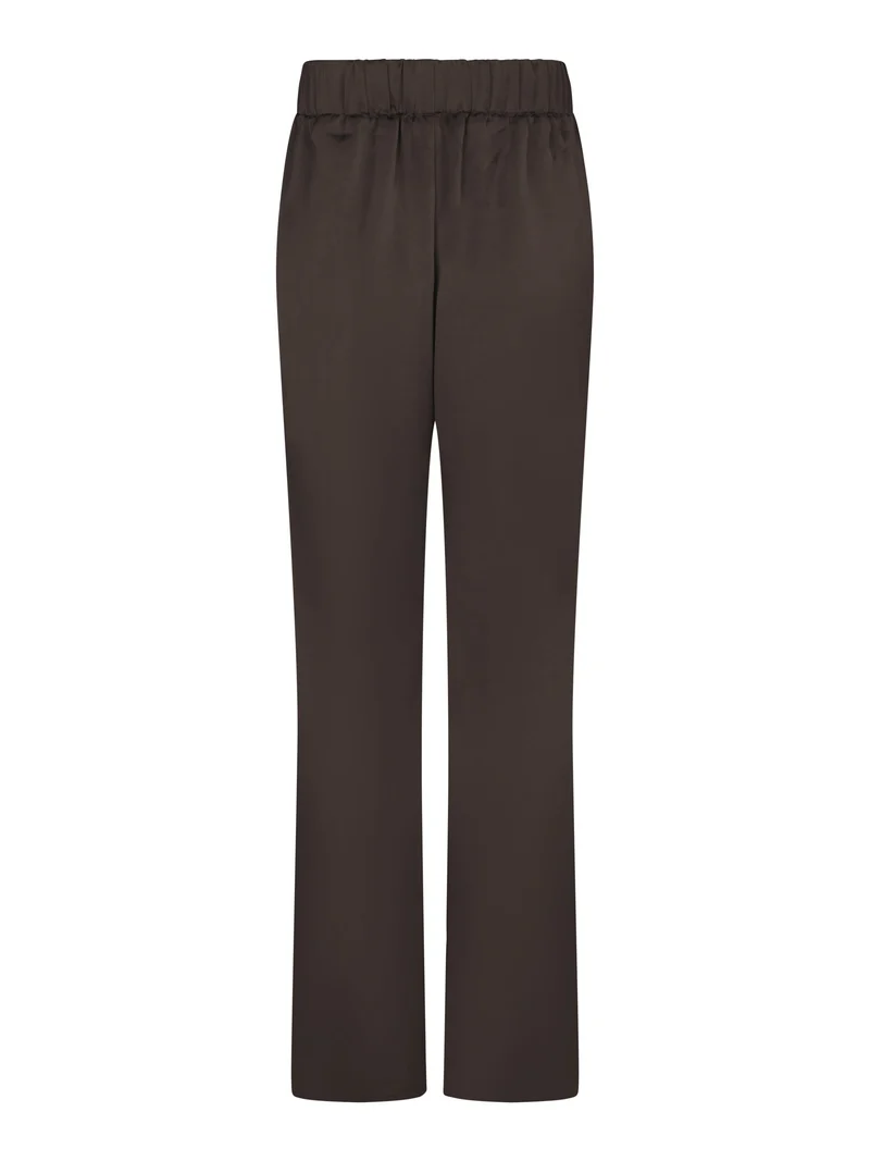 Valentin Studio - Comfy Pants Heavy Satin - Dark Brown