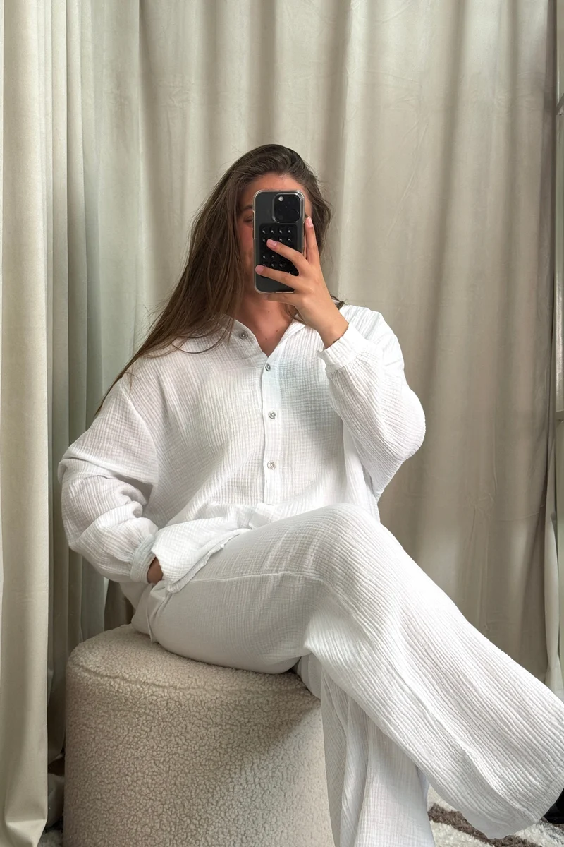 A-bee - Sonja Pants - White