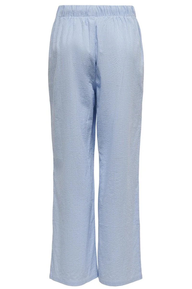 Only - Onlaugusta Pant 15303418 - 4313520 - Cloud Dancer Blue Stripes