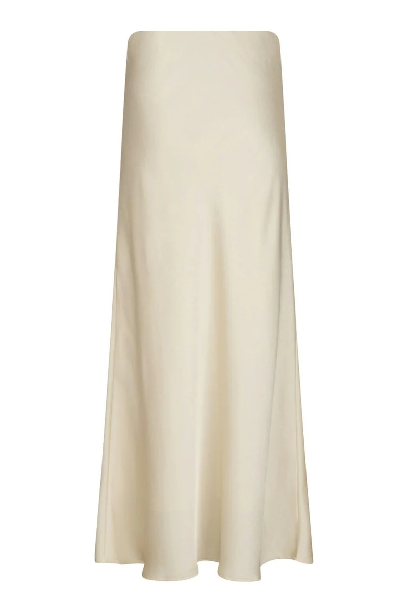 Neo Noir - Viso Heavy Sateen Skirt 165067 - 621 - Pearl