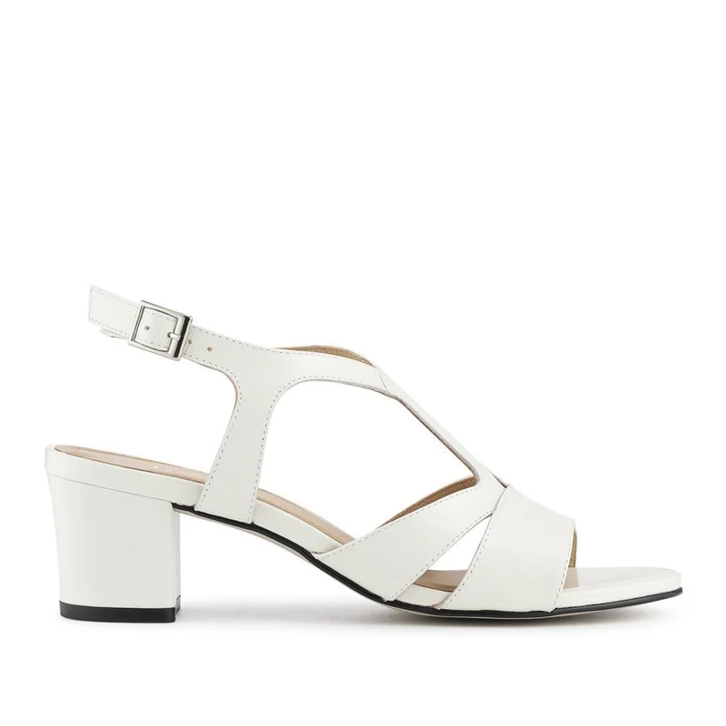 Glory Leather Slingback Block Heel Sandals - GLORY / 329 034