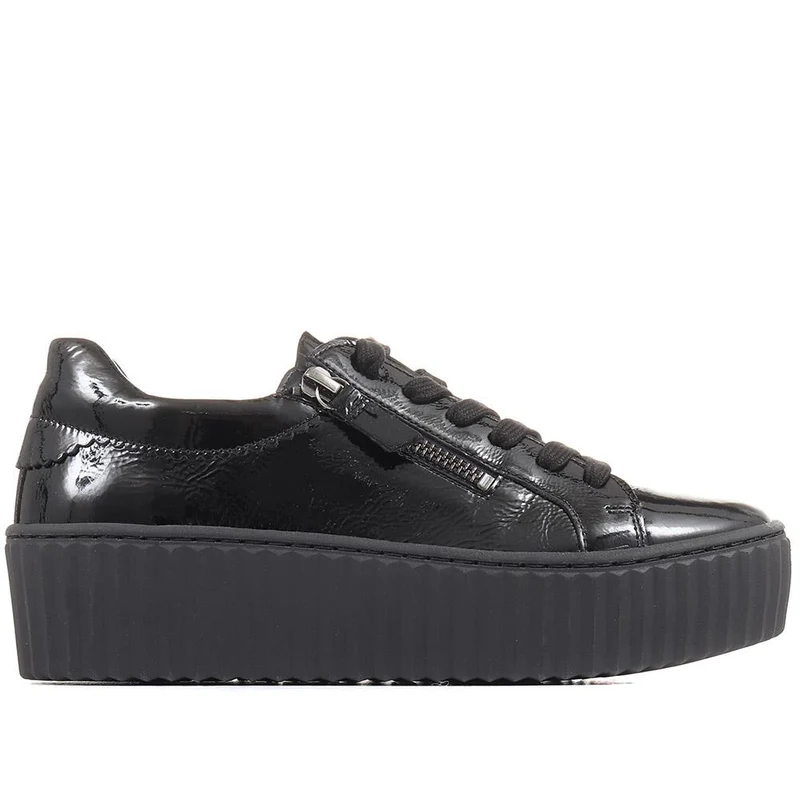 Dolly Leather Platform Trainers - GAB35502 / 321 585 - Black Patent