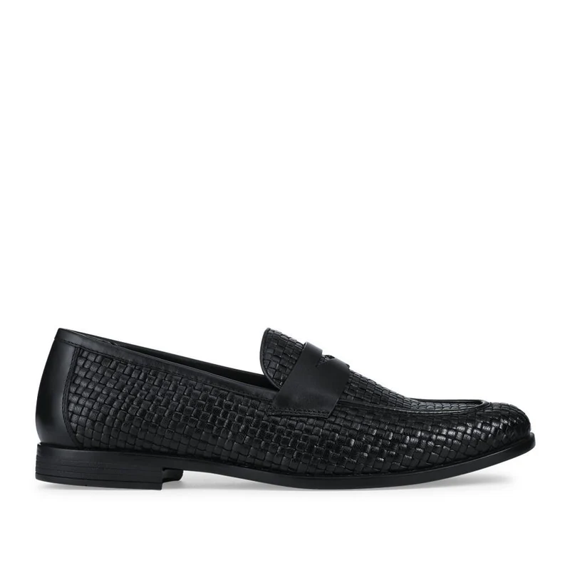 Rogelio Smart Leather Woven Penny Loafers - ROGELIO / 328 855