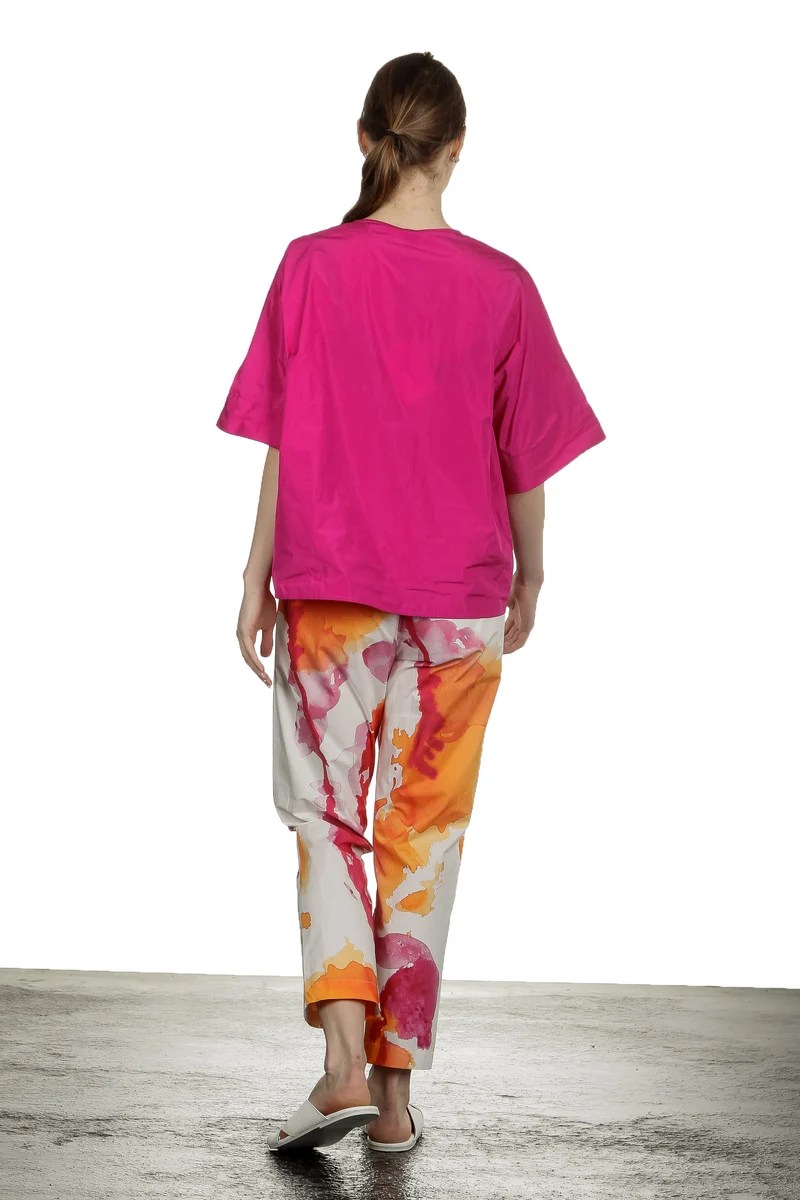 Katharina Hovman Damen Oversized Bluse pink