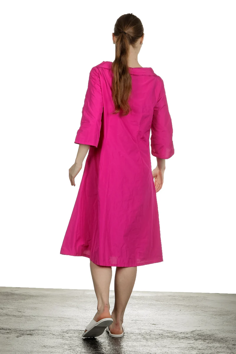 Katharina Hovman Damen Kleid in A-Linie pink