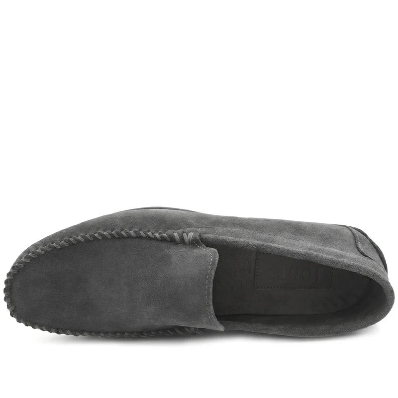 Zachariah Leather Slippers - ZACHARIAH / 330 219 - Grey Suede