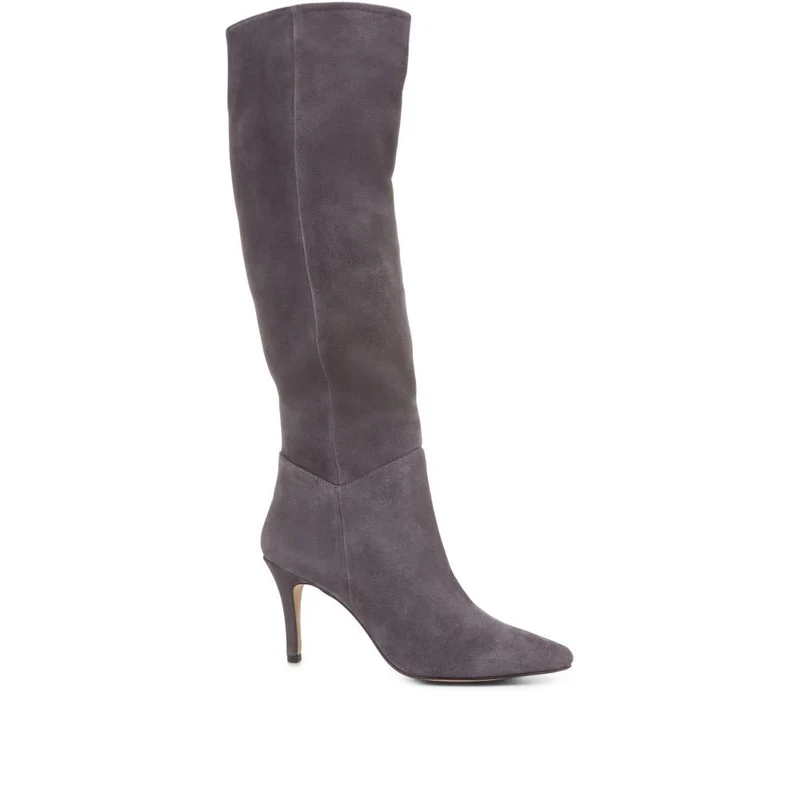 Luz Stiletto Knee High Boots - LUZ / 322 778 - Grey
