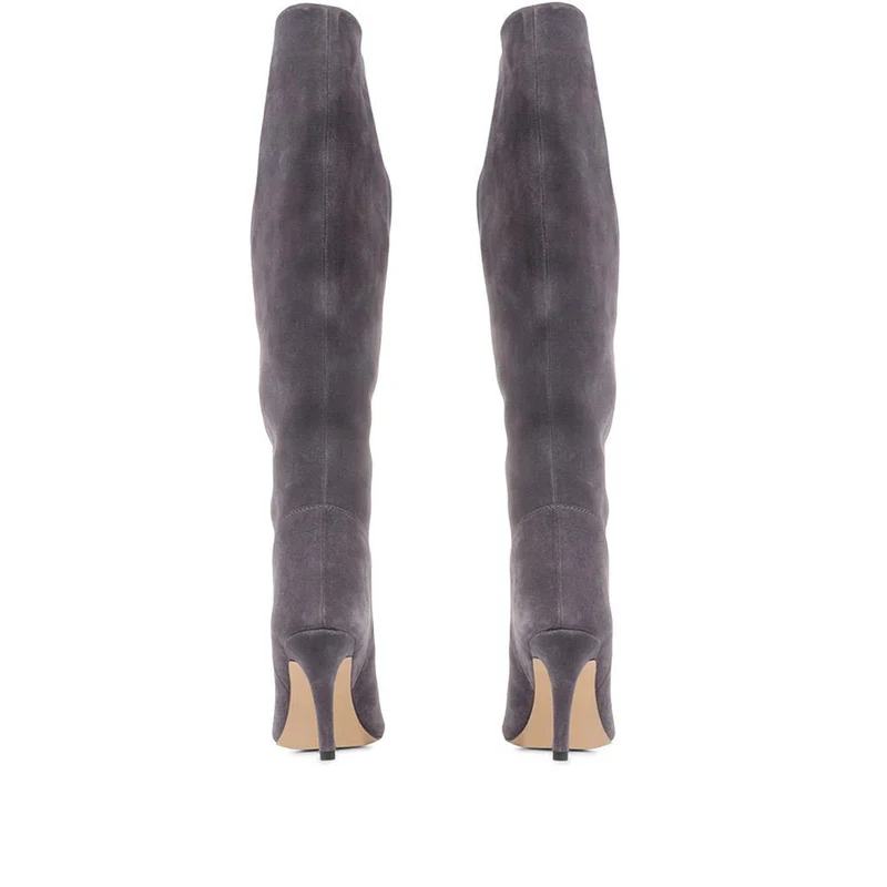 Luz Stiletto Knee High Boots - LUZ / 322 778 - Grey