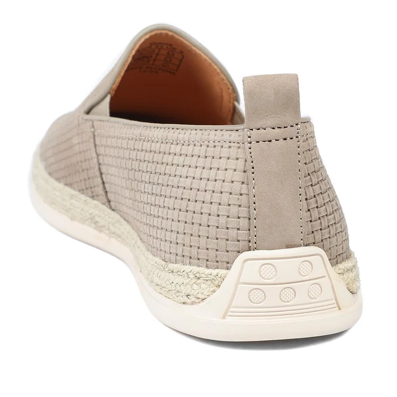 Quince Leather Espadrille Slip On Shoes - QUINCE / 328 788 - Sand Nubuck
