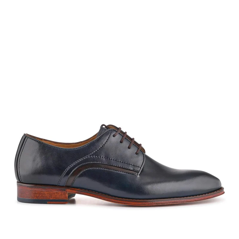 Jammer Smart Leather Lace-Up Shoes - JAMMER / 327 904 - Navy