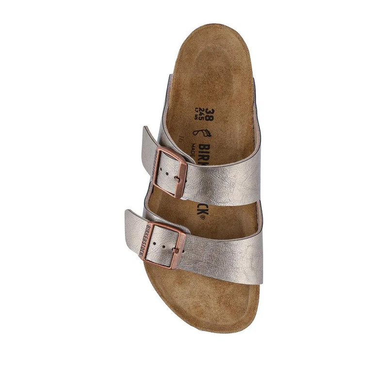 Arizona Dual Strap Sandals - BIRK37016 / 324 055 - Metallic Beige