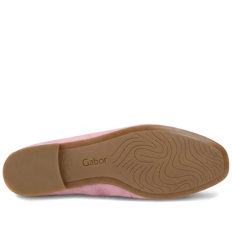 Jangle Gabor Suede Buckle Loafers - GAB37500 / 323 288 - Pale Pink