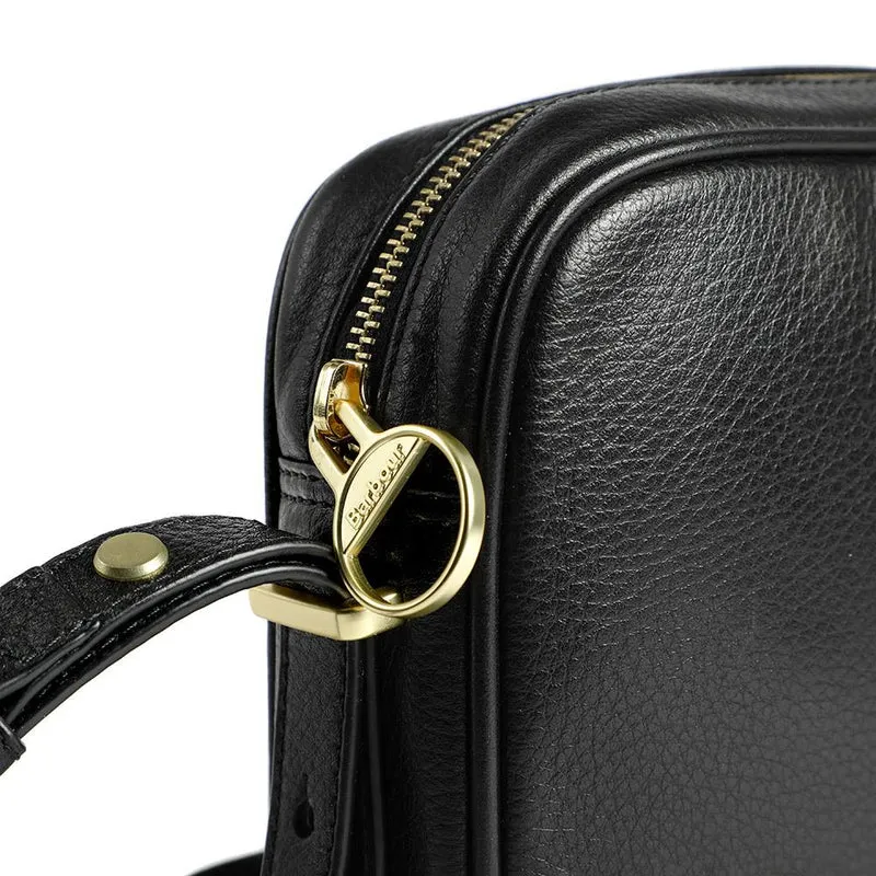 Barbour Daphne Leather Crossbody Bag - BARBR42042 / 328 033 - Black