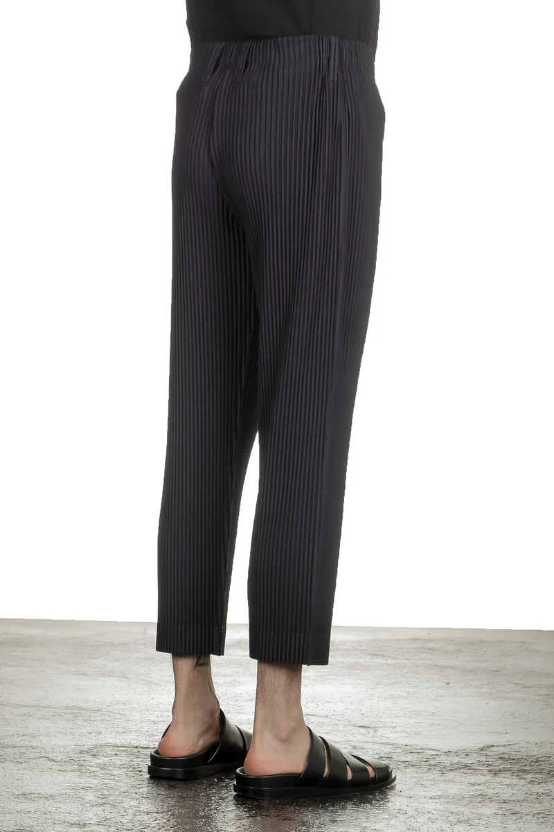Homme Plissé Issey Miyake Herren Hose dunkelblau