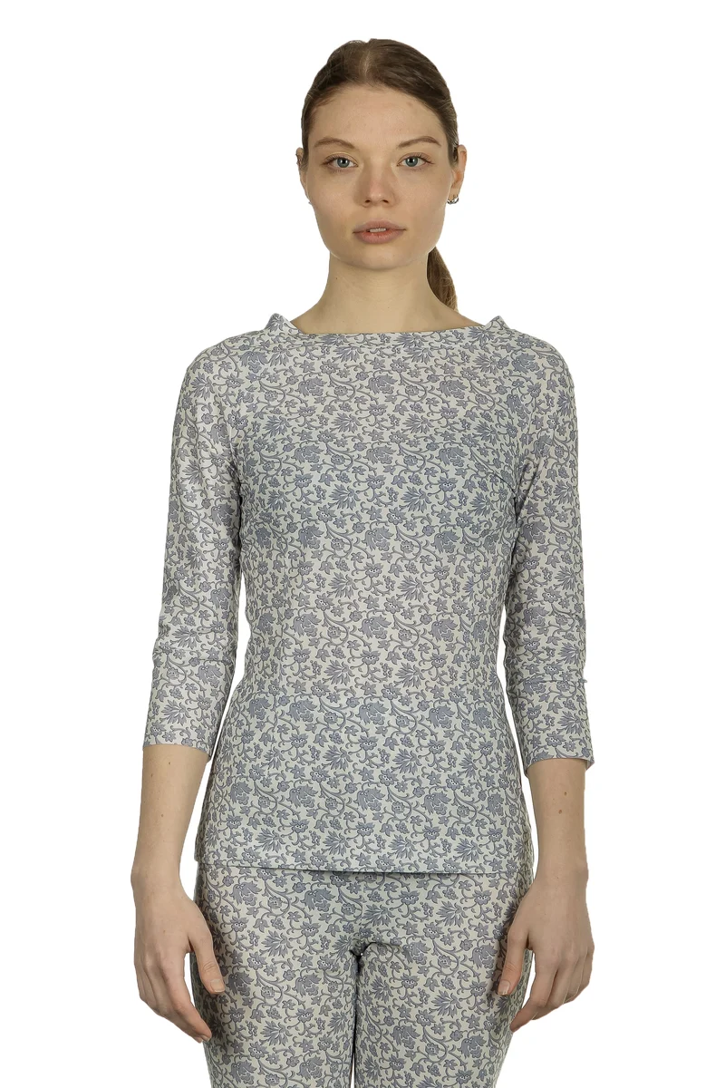 Schella Kann 2 Damen Langarmshirt mit Print mehrfarbig