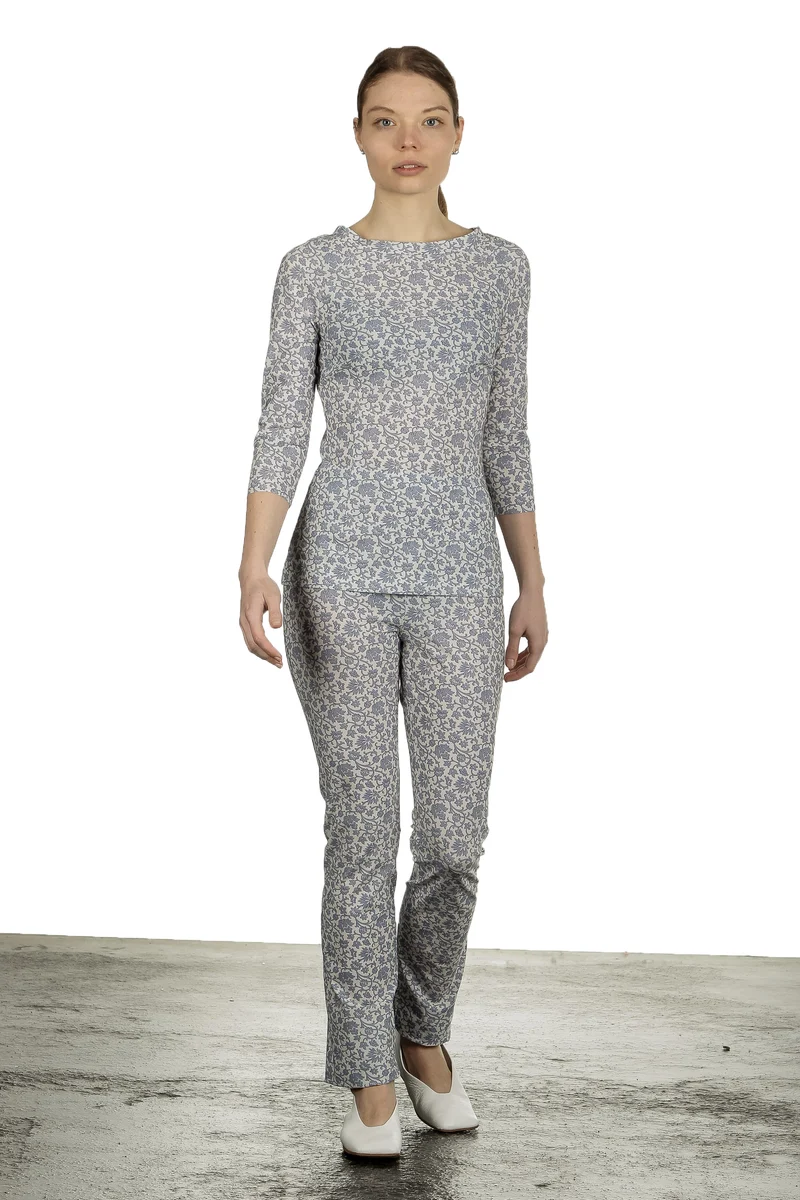 Schella Kann 2 Damen Langarmshirt mit Print mehrfarbig
