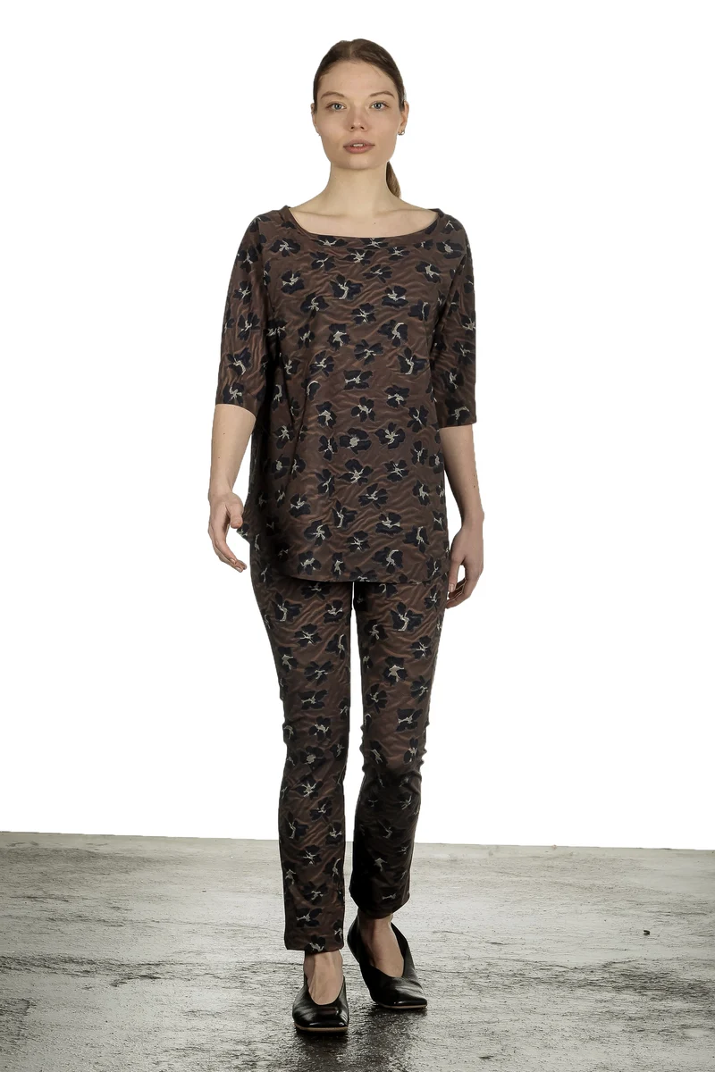 Schella Kann 2 Damen Hose mit Print mehrfarbig