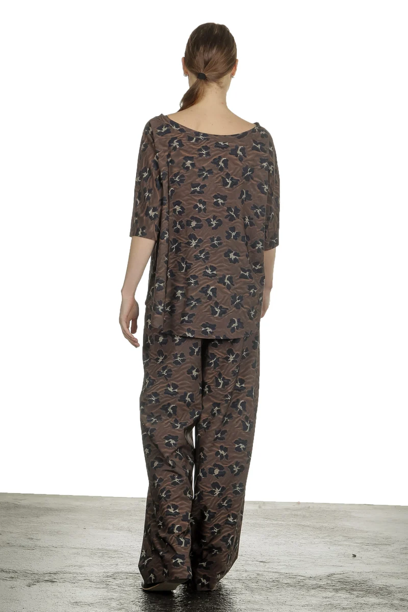 Schella Kann 2 Damen Weite Hose mit Print mehrfarbig