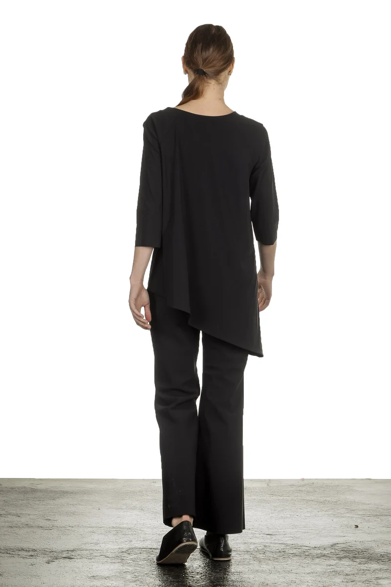 Schella Kann 2 Damen Hose mit weitem Schlag schwarz