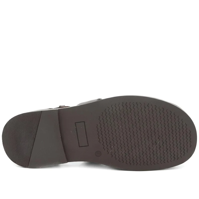 Wandsworth Leather Fisherman Sandals - WANDSWORTH / 329 188 - Dark Brown