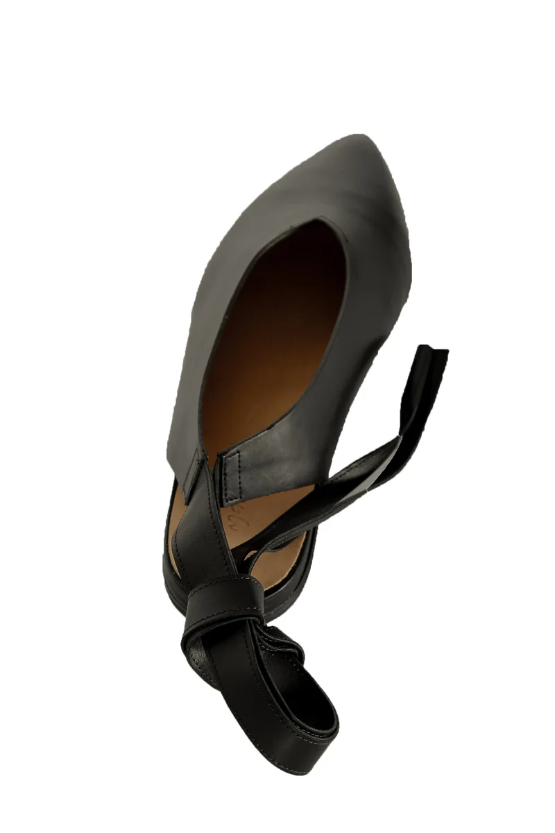 Marsèll Damen Slingback-Sandalen aus Leder schwarz