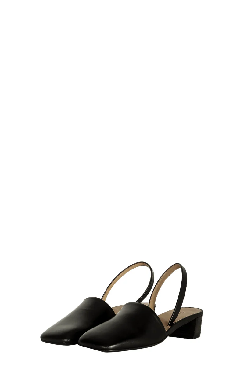 Marsèll Damen Slingback-Sandalen aus Leder schwarz