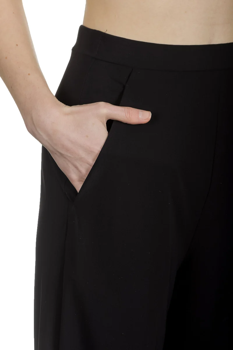 Schella Kann 2 Damen Hose mit weitem Bein schwarz