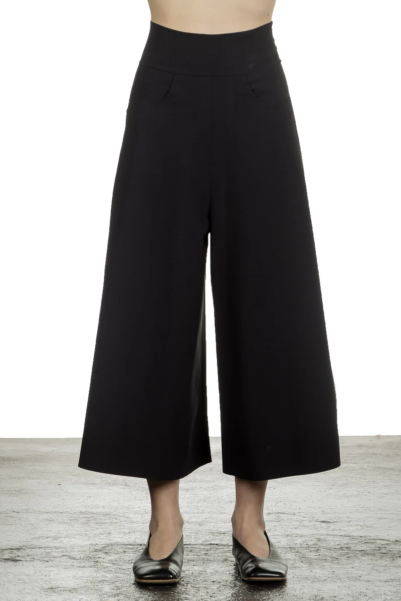 Schella Kann 2 Damen Culotte Hose schwarz