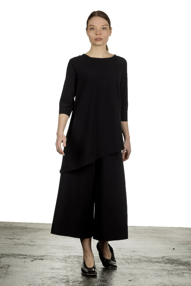 Schella Kann 2 Damen Culotte Hose schwarz