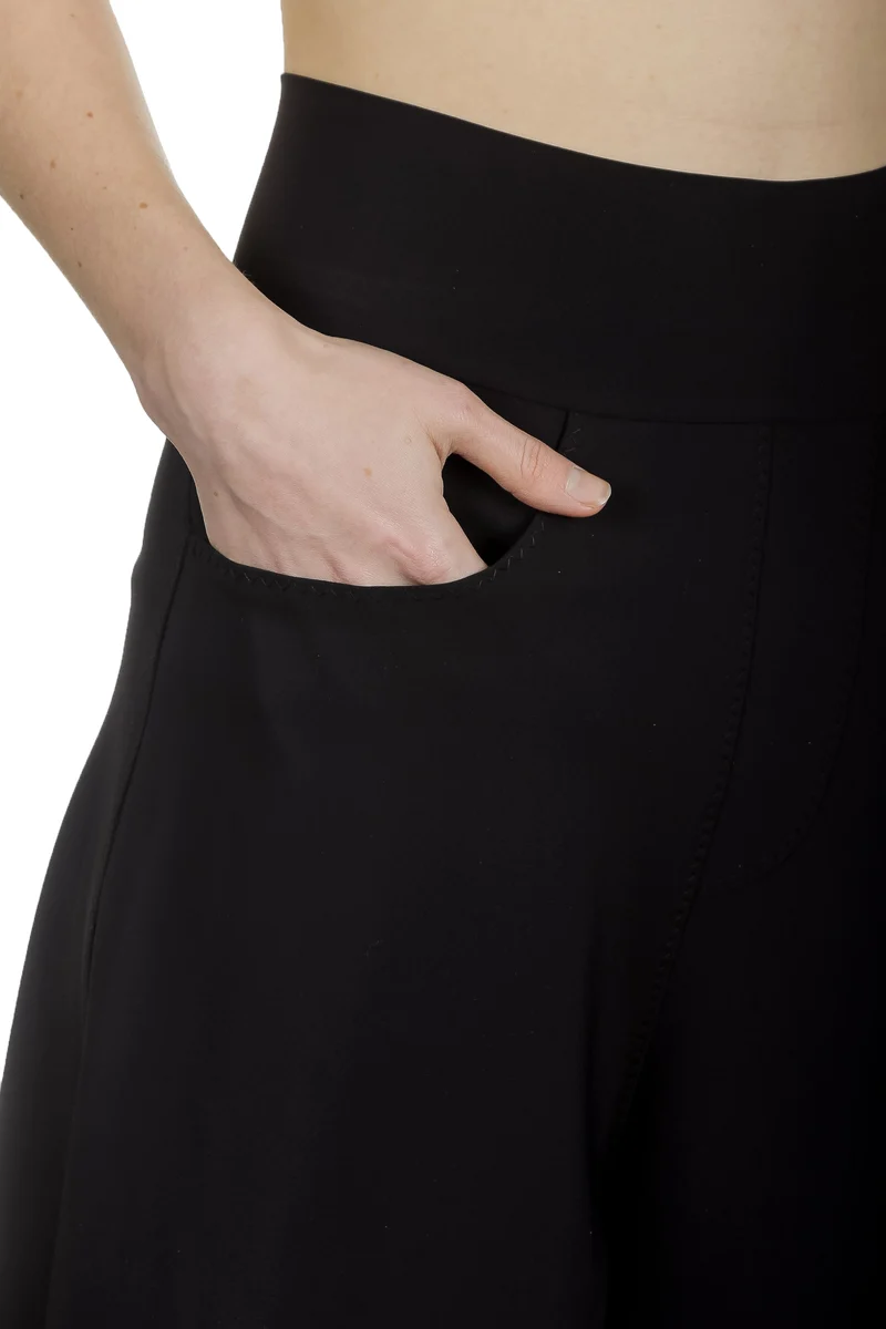 Schella Kann 2 Damen Culotte Hose schwarz