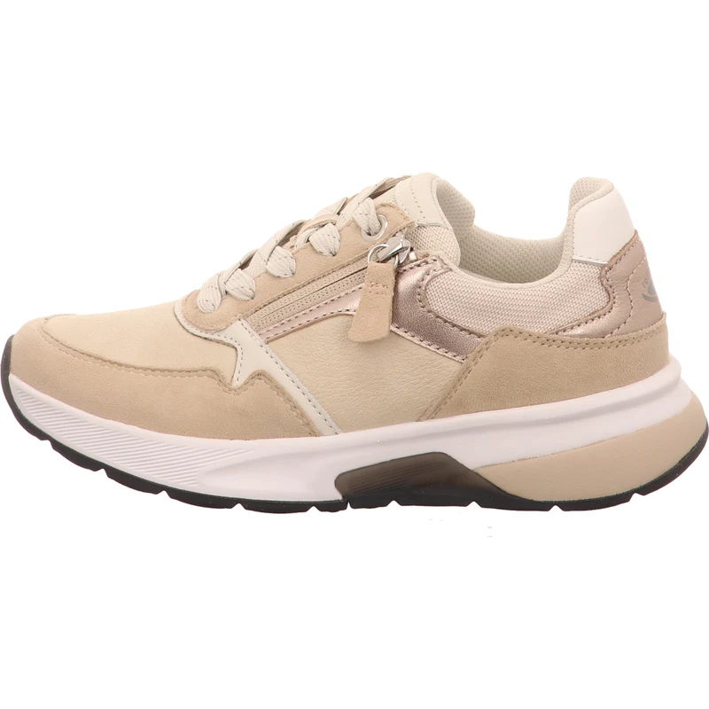 Gabor Schnürschuh Rollingsoft 86.847.33 beige-kombi.