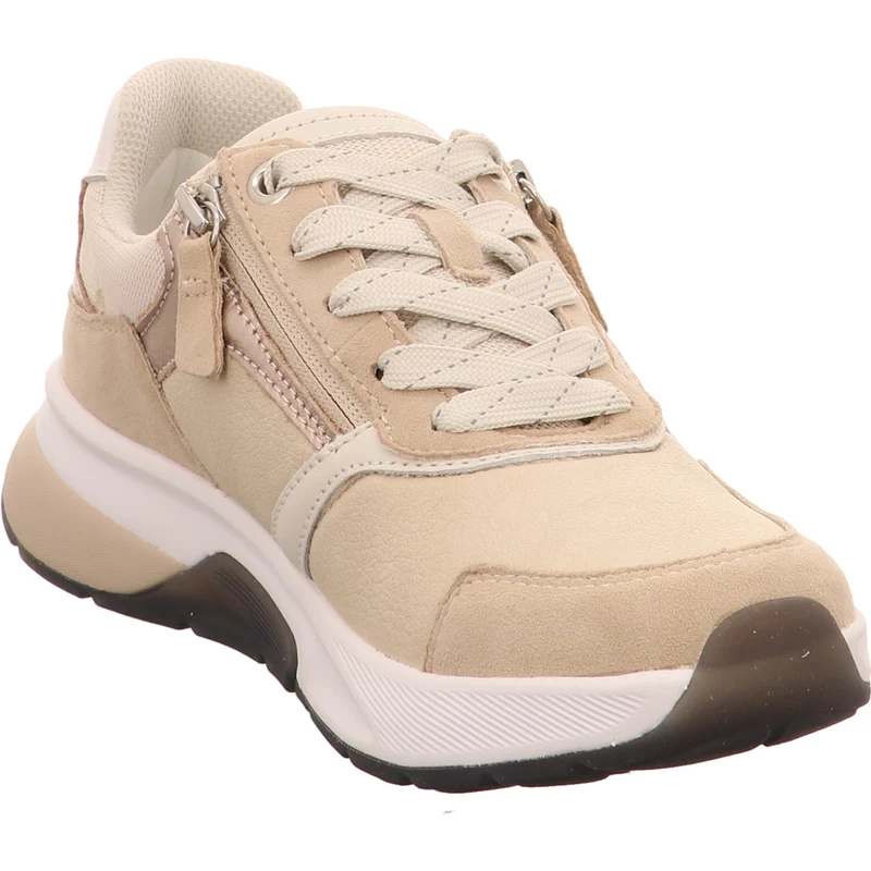 Gabor Schnürschuh Rollingsoft 86.847.33 beige-kombi.